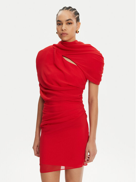 JACQUEMUS Коктейлна рокля 24H251DR130-1555 Червен Regular Fit за Жени цена