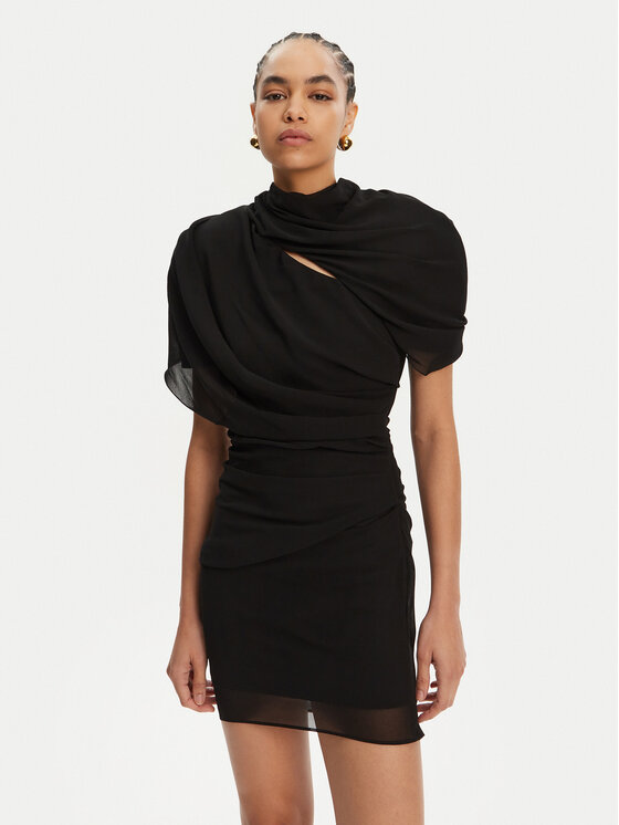 JACQUEMUS Коктейлна рокля 24H251DR130-1555 Черен Regular Fit за Жени цена