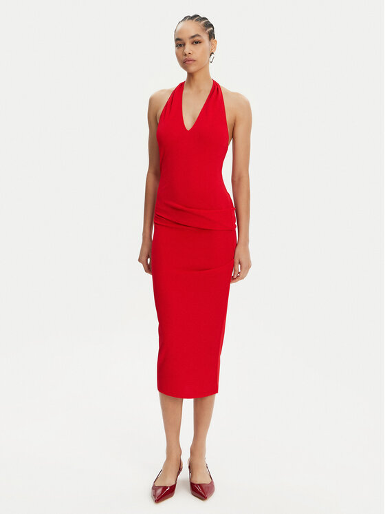 JACQUEMUS Коктейлна рокля 25E251DR232-1026 Червен Regular Fit за Жени цена