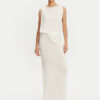 JACQUEMUS Официална рокля La Robe Peplo Longue 25E251DR2302381 100 Бял Regular Fit за Жени цена