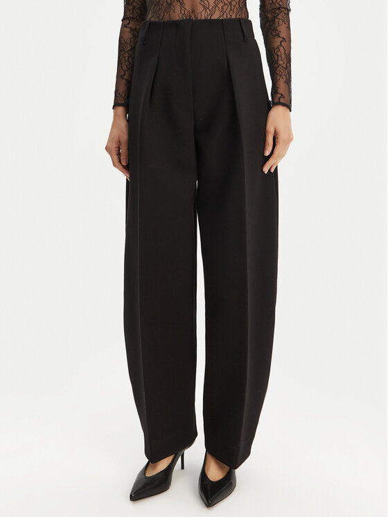 JACQUEMUS Текстилни панталони Le Pantalon Ovalo 24E241PA0791718 990 Черен Regular Fit за Жени цена