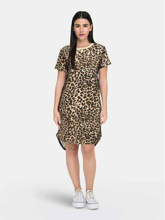 JDY Ежедневна рокля New Ivy 15298074 Кафяв Regular Fit за Жени цена