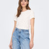 JDY Тишърт 15158450 Бял Regular Fit за Жени цена
