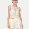 JDY топ Eva 15351499 Бял Regular Fit за Жени цена