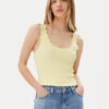 JDY топ Nanna 15290585 Жълт Slim Fit за Жени цена