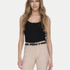 JDY топ Nanna 15290585 Черен Slim Fit за Жени цена