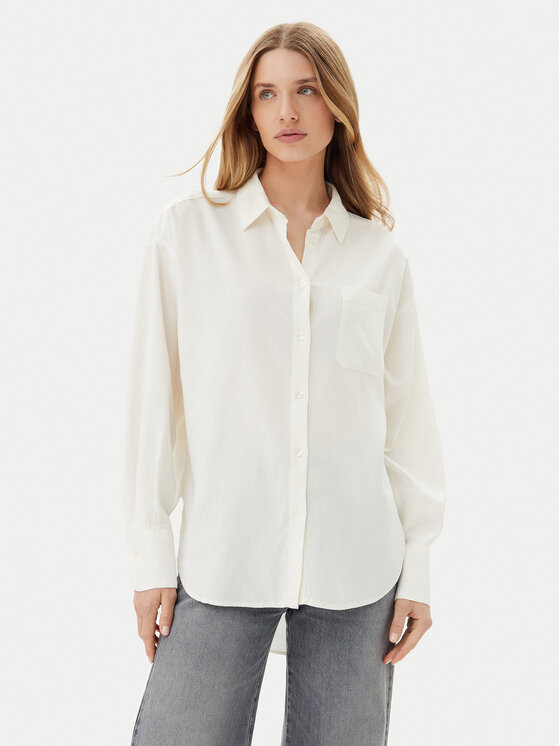 JJXX Риза Jamie 12269668 Бял Oversize за Жени цена