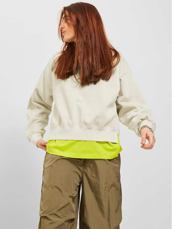 JJXX Суитшърт 12241329 Екрю Loose Fit за Жени цена