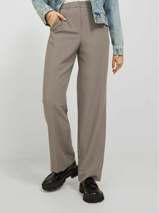 JJXX Текстилни панталони 12200674 Бежов Regular Fit за Жени цена