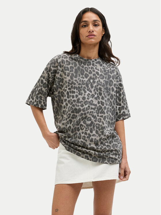 JJXX Тишърт Andrea 12284102 Сив Loose Fit за Жени цена