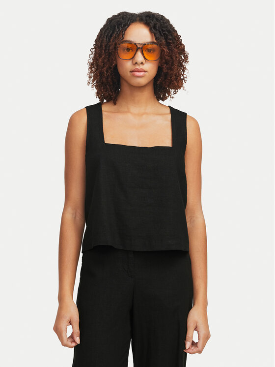 JJXX топ Breeze 12269734 Черен Relaxed Fit за Жени цена