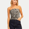 JJXX топ Fiona 12280486 Кафяв Slim Fit за Жени цена