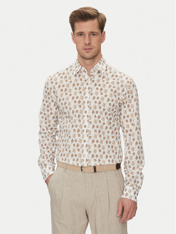 JOOP! Jeans Риза 15 JJSH-138Hanson3 30045984 Бежов Modern Fit за Мъже цена