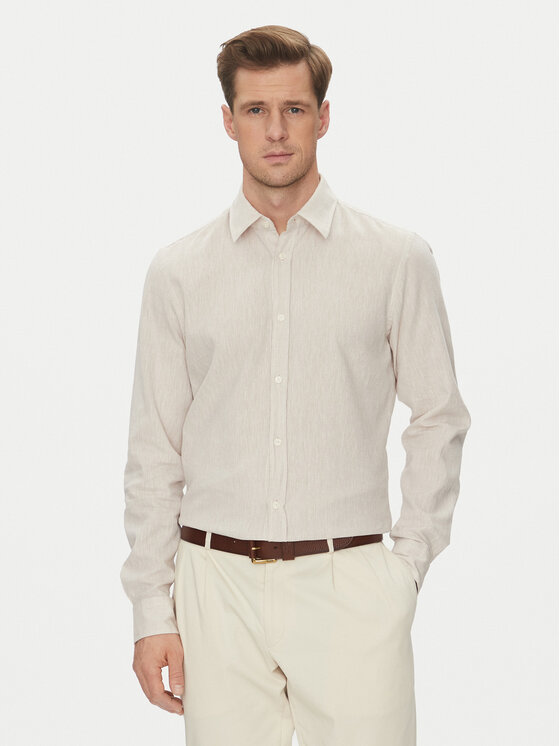 JOOP! Jeans Риза 15 JJSH-92Hanson2K-W 30045977 Бежов Regular Fit за Мъже цена