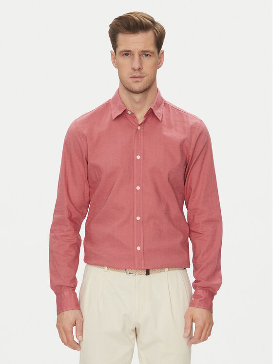 JOOP! Jeans Риза 15 JJSH-92Hanson2K-W 30045977 Червен Regular Fit за Мъже цена