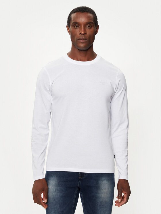 JOOP! Jeans Тениска с дълъг ръкав 30033284 Бял Modern Fit за Мъже цена