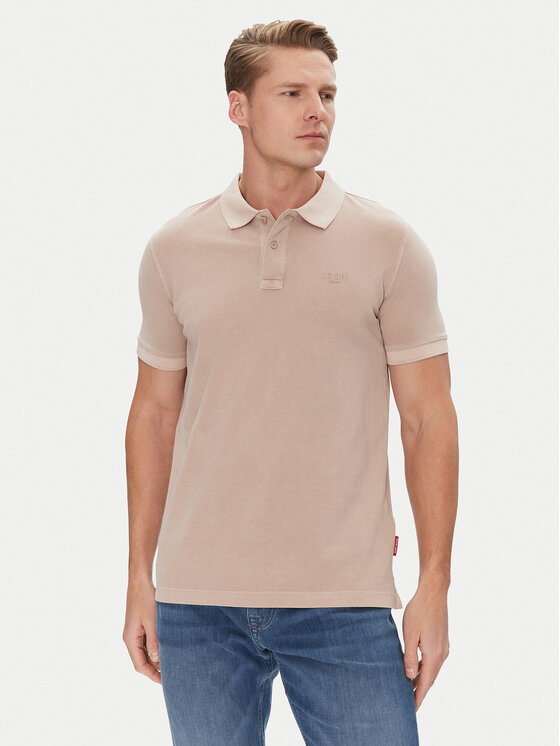 JOOP! Jeans Тениска с яка и копчета 15 JJJ-02Ambrosian 30045619 Бежов Modern Fit за Мъже цена