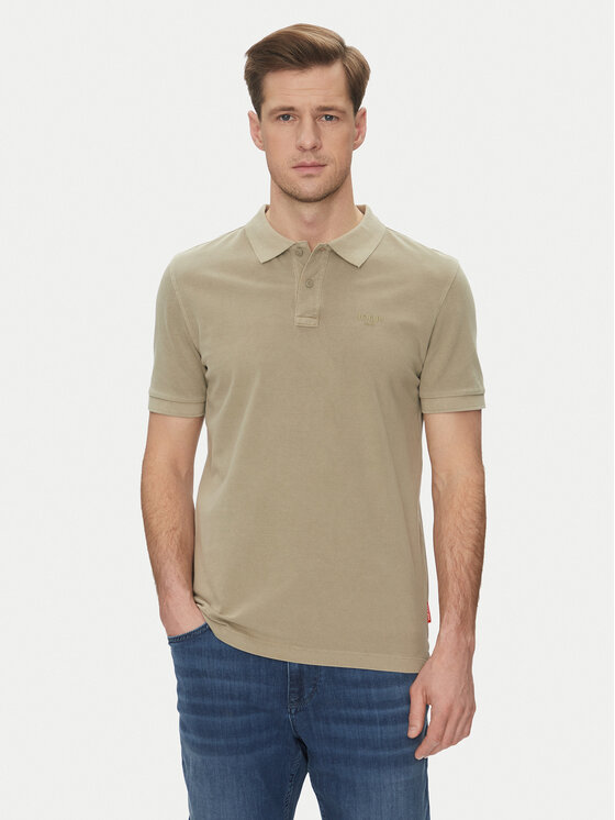 JOOP! Jeans Тениска с яка и копчета 15 JJJ-02Ambrosian 30045619 Бежов Modern Fit за Мъже цена