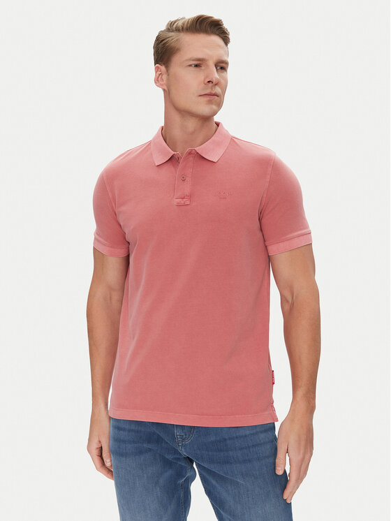 JOOP! Jeans Тениска с яка и копчета 15 JJJ-02Ambrosian 30045619 Розов Modern Fit за Мъже цена