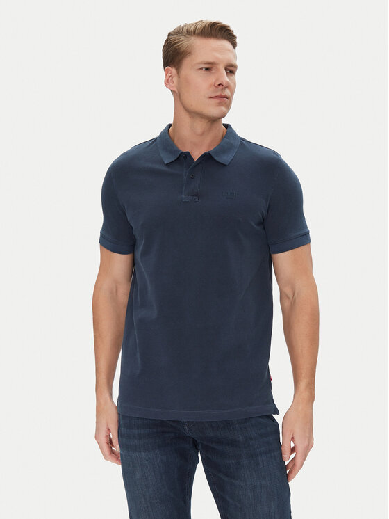 JOOP! Jeans Тениска с яка и копчета 15 JJJ-02Ambrosian 30045619 Тъмносин Modern Fit за Мъже цена