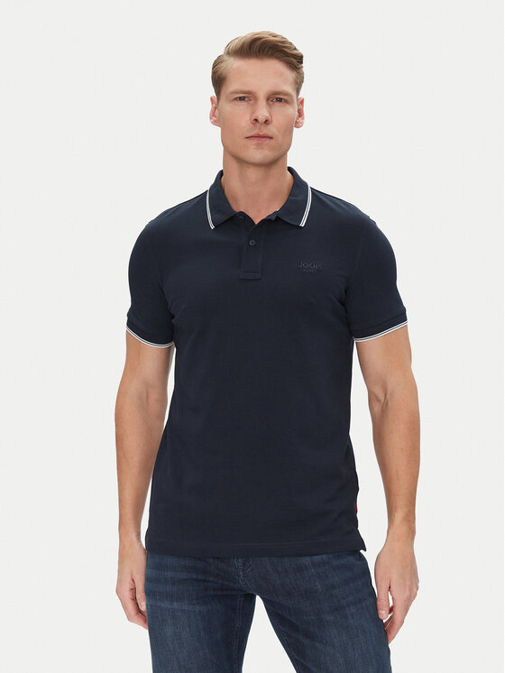 JOOP! Jeans Тениска с яка и копчета 15 JJJ-04Agnello 30045613 Тъмносин Modern Fit за Мъже цена
