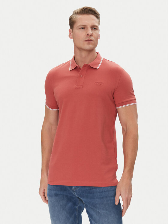 JOOP! Jeans Тениска с яка и копчета 15 JJJ-04Agnello 30045613 Червен Modern Fit за Мъже цена