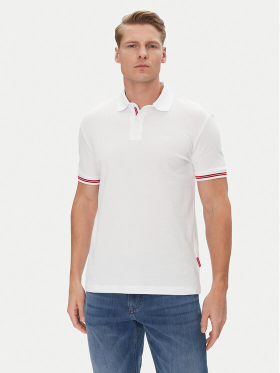 JOOP! Jeans Тениска с яка и копчета 15 JJJ-17Amare 30046012 Бял Modern Fit за Мъже цена