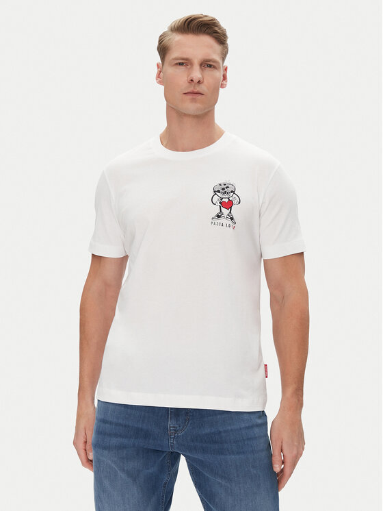 JOOP! Jeans Тишърт 15 JJJ-23Alonzo 30045691 Бял Modern Fit за Мъже цена