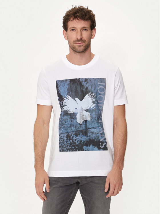 JOOP! Jeans Тишърт 20Dismas 30042353 Бял Modern Fit за Мъже цена