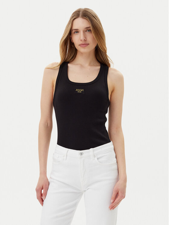 JOOP! Jeans топ 30046103 Черен Slim Fit за Жени цена