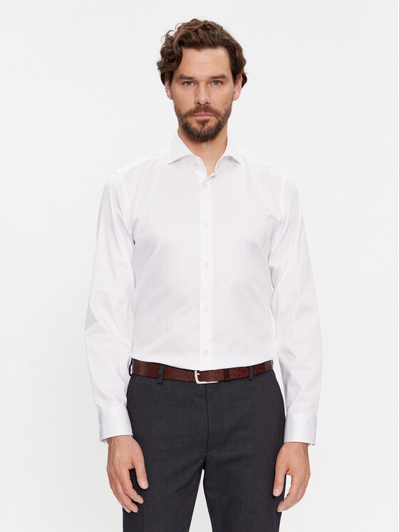 JOOP! Риза 30034392 Бял Slim Fit за Мъже цена