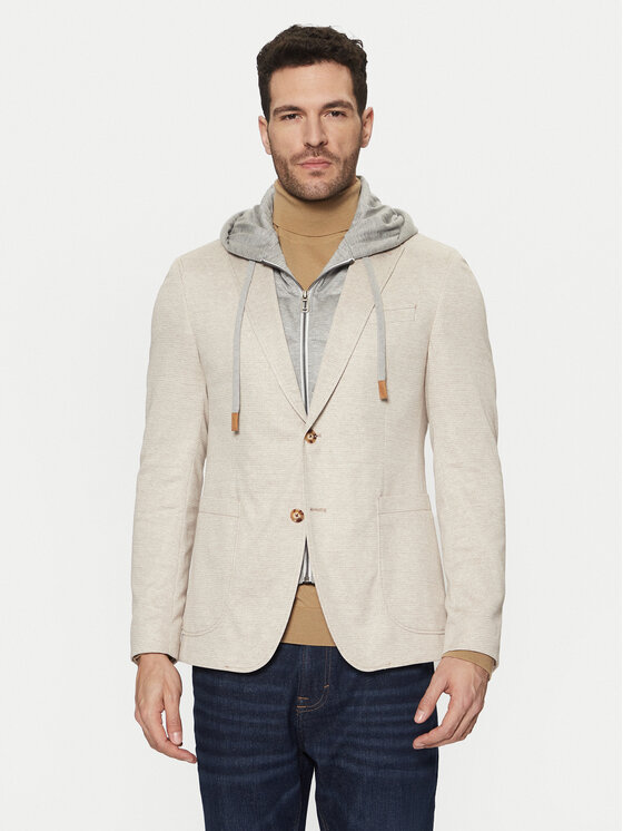 JOOP! Сако 17 JB-80Havardy-J12 30045045 Бежов Slim Fit за Мъже цена