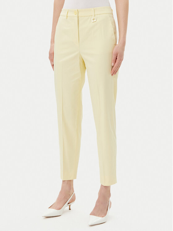 JOOP! Текстилни панталони 58 252P58Petrona-X 30045842 Жълт Slim Fit за Жени цена
