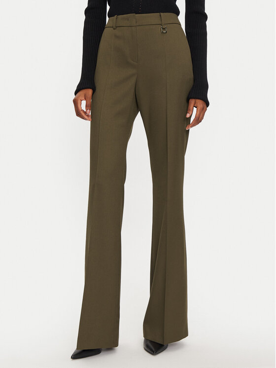 JOOP! Текстилни панталони 58 JW241P165 30043405 Зелен Slim Fit за Жени цена