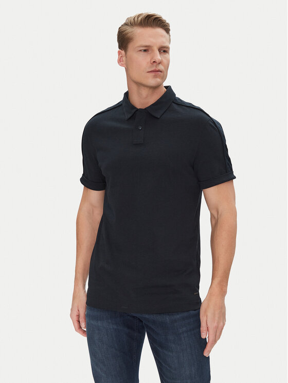 JOOP! Тениска с яка и копчета 17 JJ-23Baris 30045558 Тъмносин Modern Fit за Мъже цена