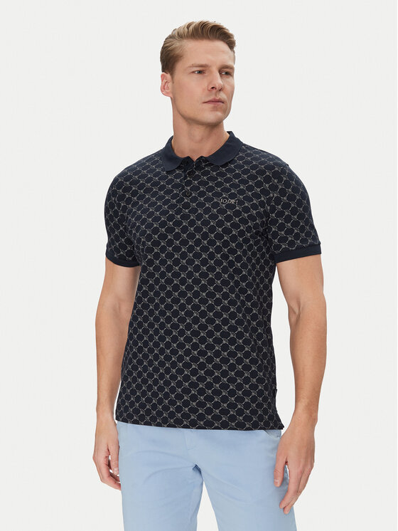 JOOP! Тениска с яка и копчета 17 JJ-42Paigam 30036150 Тъмносин Modern Fit за Мъже цена