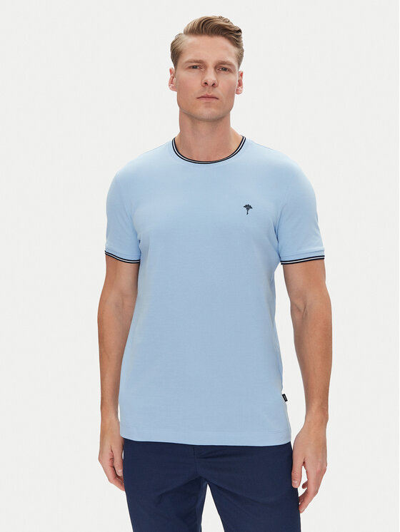 JOOP! Тишърт 17 JJ-16Platon 30045543 Светлосиньо Modern Fit за Мъже цена