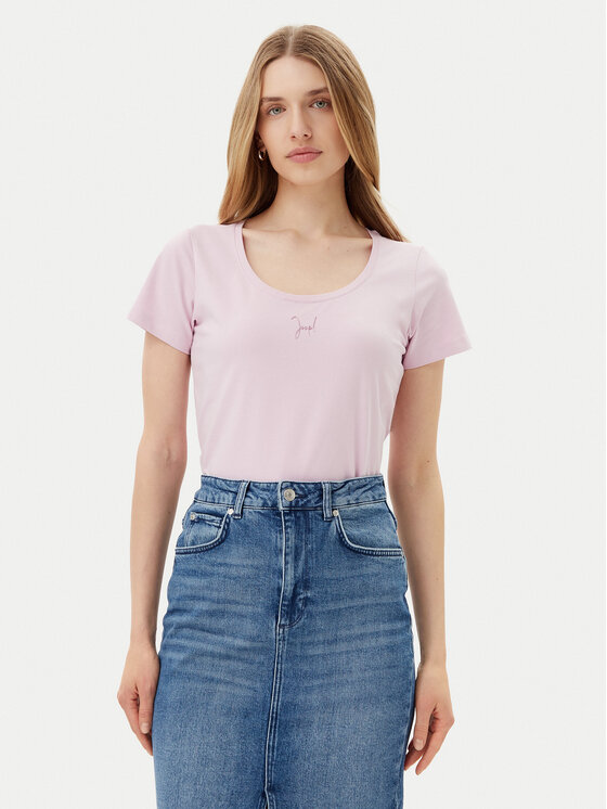 JOOP! Тишърт 58 252JE58Tobie 30046199 Розов Slim Fit за Жени цена