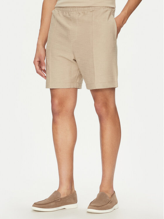 JOOP! Шорти от плат 17 JJ-32Paco 30045554 Бежов Regular Fit за Мъже цена