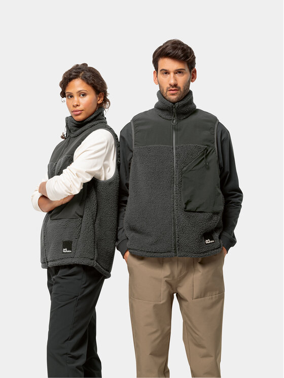 Jack Wolfskin Жилетка за костюм Maarweg Vest 1711441 Сив Regular Fit за Унисекс цена