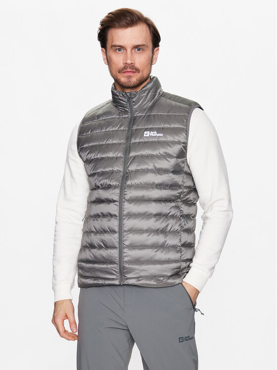 Jack Wolfskin Жилетка за костюм Pack & Go Down 1207011 Сив Regular Fit за Мъже цена