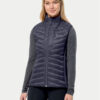 Jack Wolfskin Жилетка за костюм Routeburn Pro Ins Vest 1207202 Сив Slim Fit цвят на ниска цена