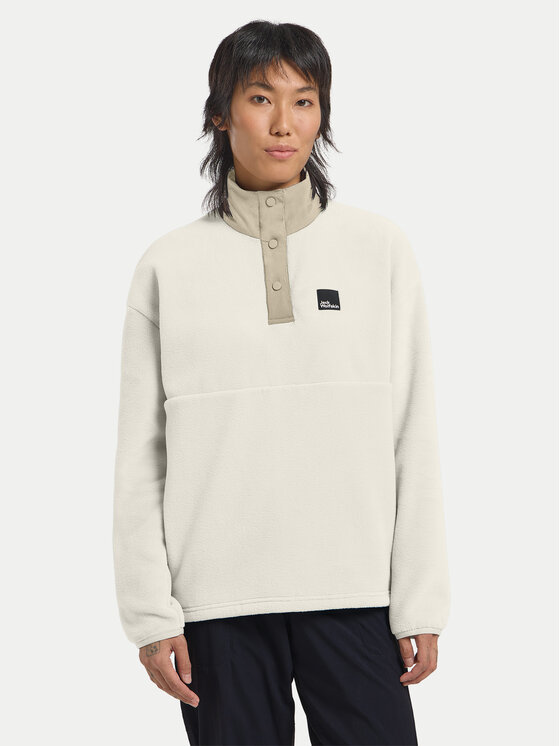 Jack Wolfskin Полар Sumetro A64110 Екрю Regular Fit за Жени цена