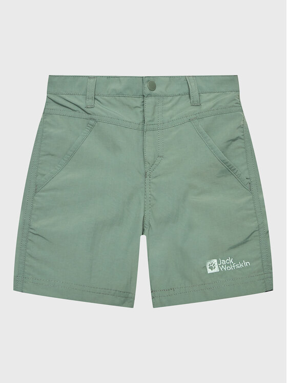 Jack Wolfskin Шорти от плат Sun 1605614 M Зелен Regular Fit за Момчета цена
