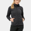 Jack Wolfskin Яке softshell Windhain Hoody 1307481 Черен Regular Fit за Жени цена