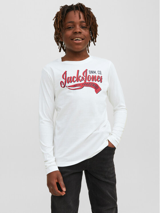 Jack&Jones Junior Блуза 12237371 Бял Regular Fit за Момчета цена