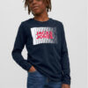 Jack&Jones Junior Блуза 12244209 Тъмносин Regular Fit за Момчета цена