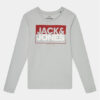 Jack&Jones Junior Блуза 12251462 Бял Standard Fit за Момчета цена