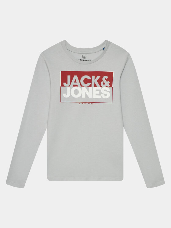 Jack&Jones Junior Блуза 12251462 Бял Standard Fit за Момчета цена