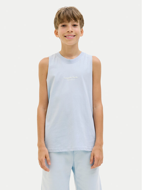 Jack&Jones Junior Мъжки топ Vesterbro 12253957 Светлосиньо Loose Fit за Момчета цена